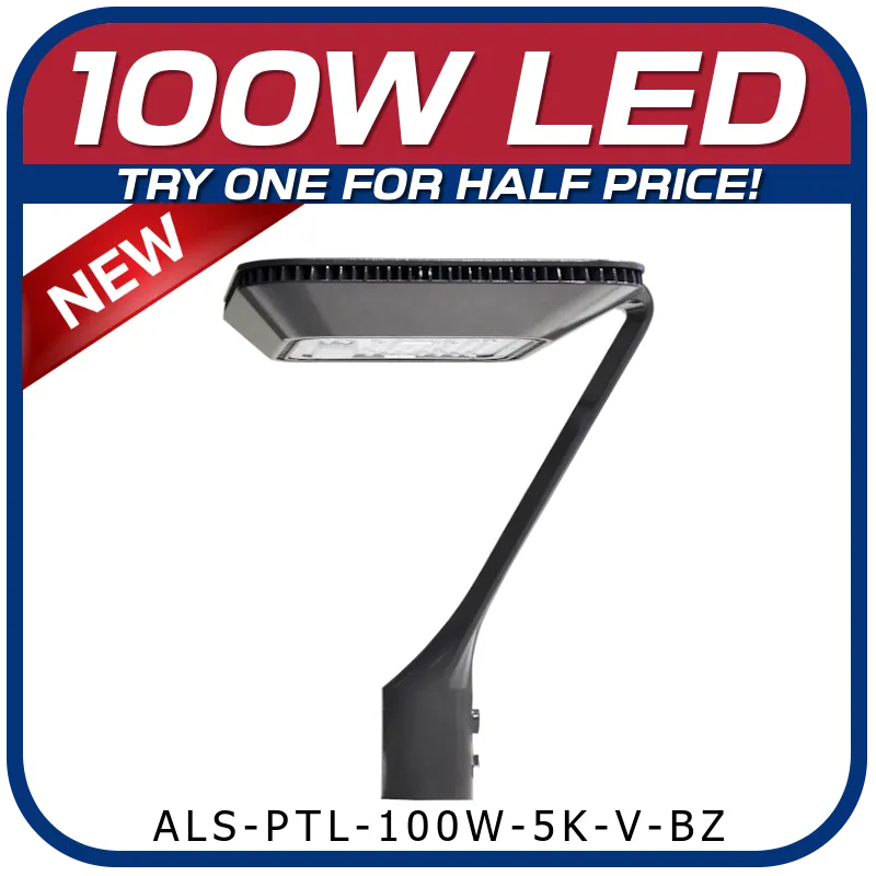 100W LED Post Top Fixture