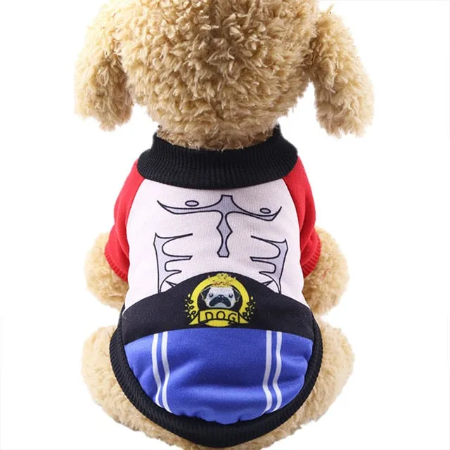 Adorable Boxer Outfit Winter Warm Coat Small Dog Sweater