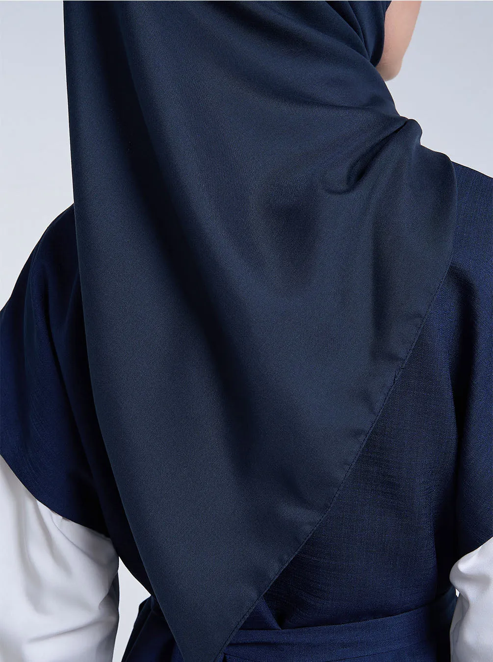 AIRY VOILE SCARF PLAIN OXFORD BLUE