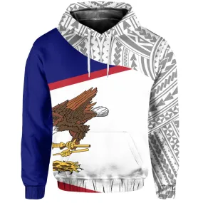 American Samoa Flag Curve Concept Pullover Hoodie A0