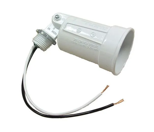 Bell Weatherproof 5606-1 Lampholders, 100 Watt, White