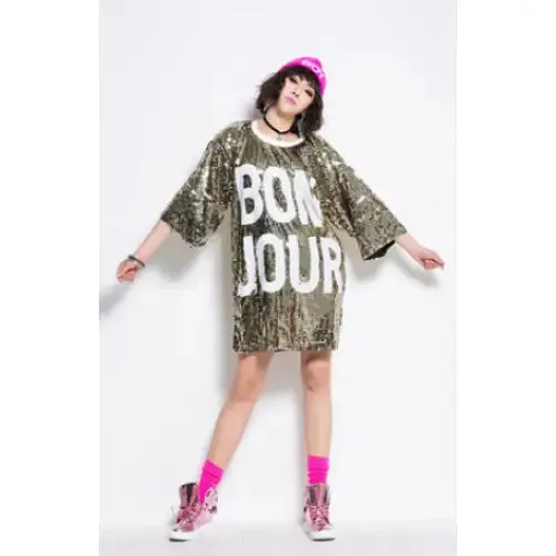 Bon Jour Sequin Mid-length Dress