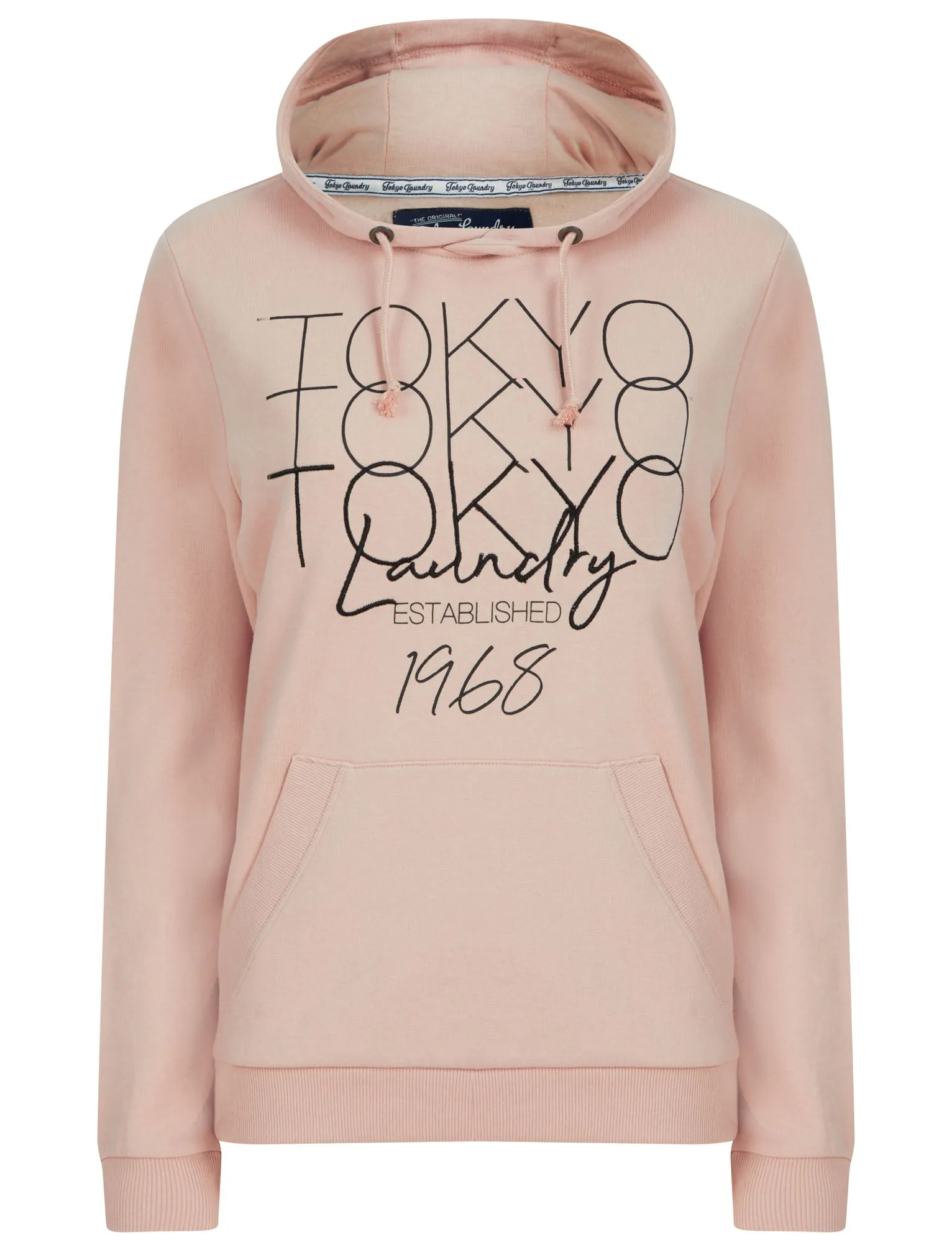 Brandy Brushback Fleece Pullover Hoodie in Cameo Rose - Tokyo Laundry