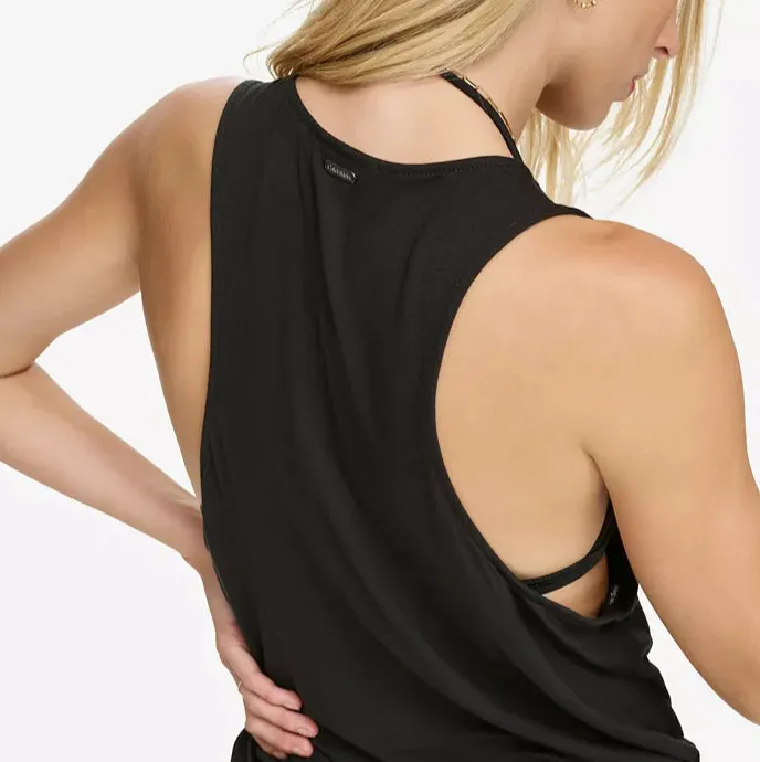 Calvin Klein Surplice Racer-Back Tunic Swim Cover-Up