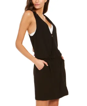 Calvin Klein Surplice Racer-Back Tunic Swim Cover-Up