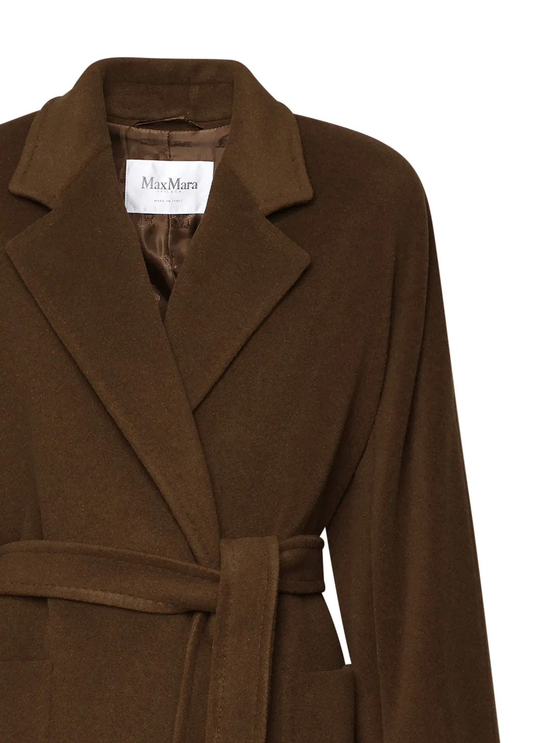 Camel Waist Sash Coat