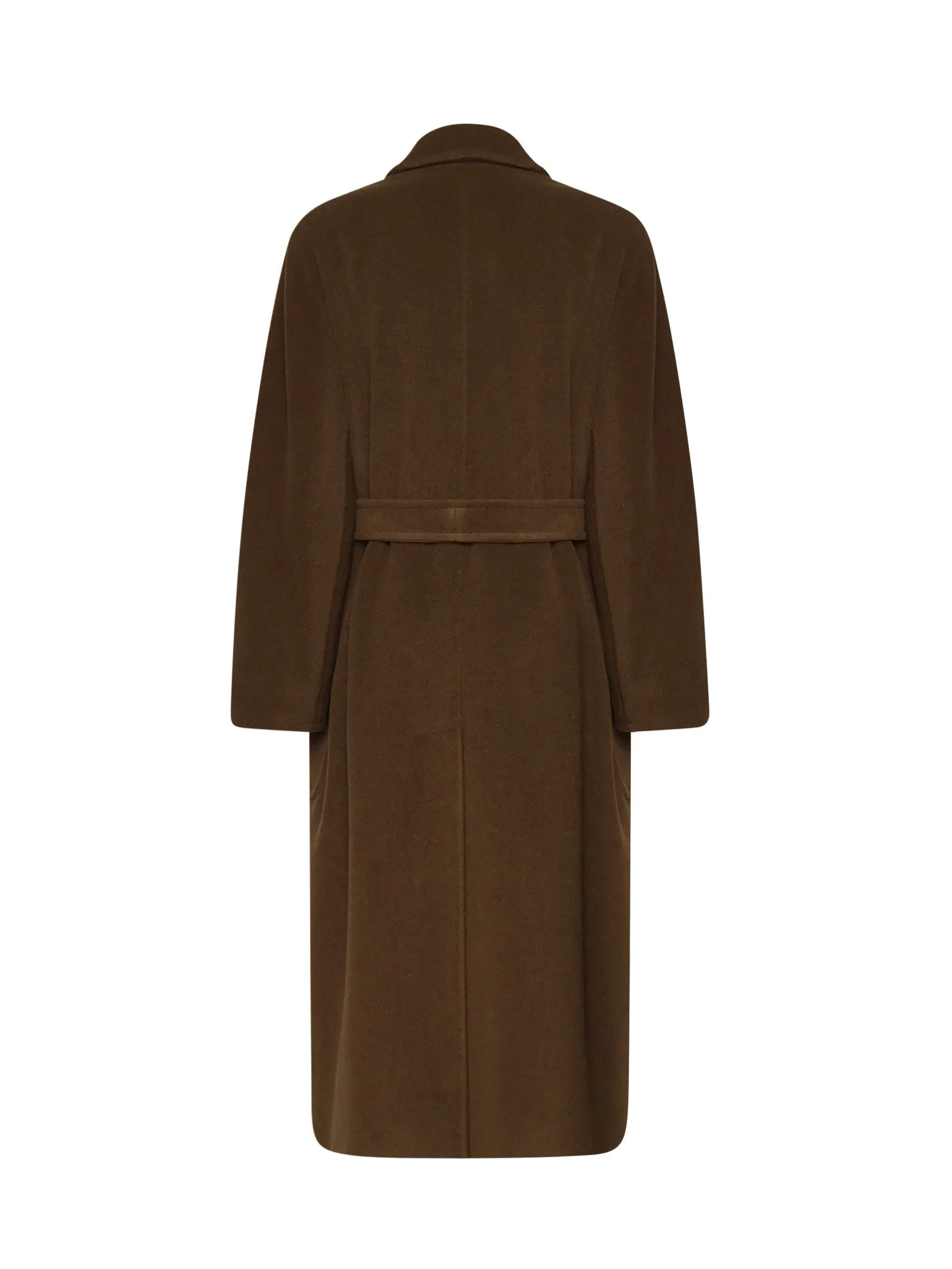 Camel Waist Sash Coat