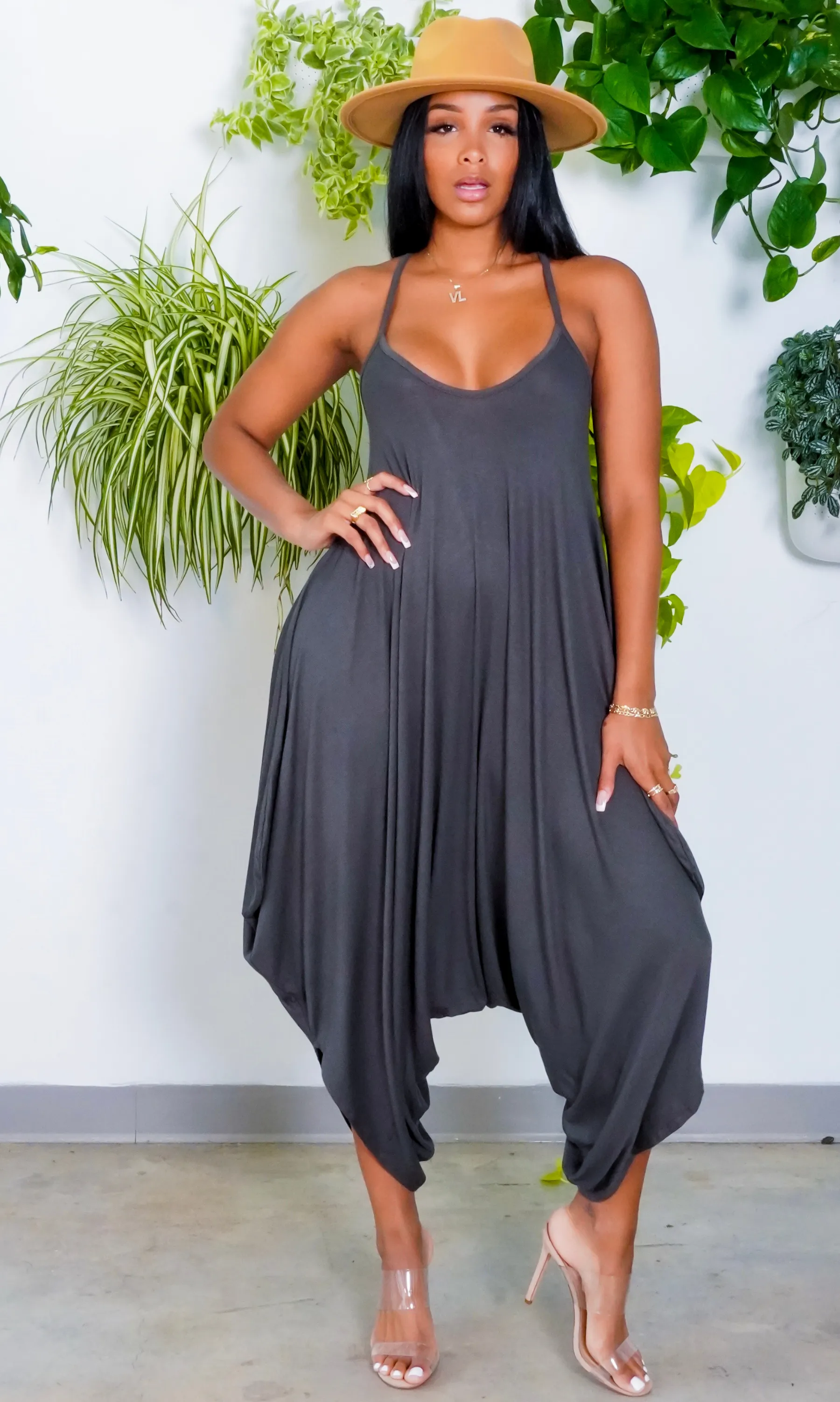 Chic Loose Harem Jumper - Black