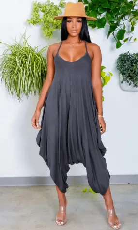 Chic Loose Harem Jumper - Black