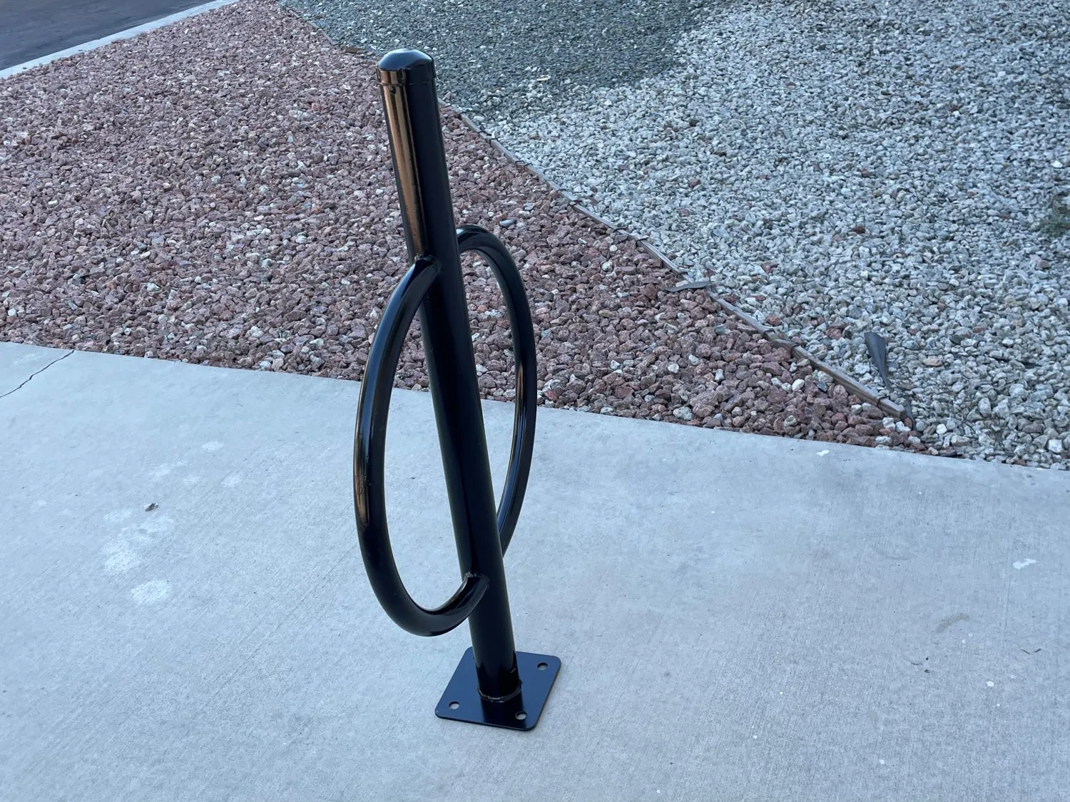 Commercial Post and Ring Bike Rack - Surface Mount (2 Bike Capacity)