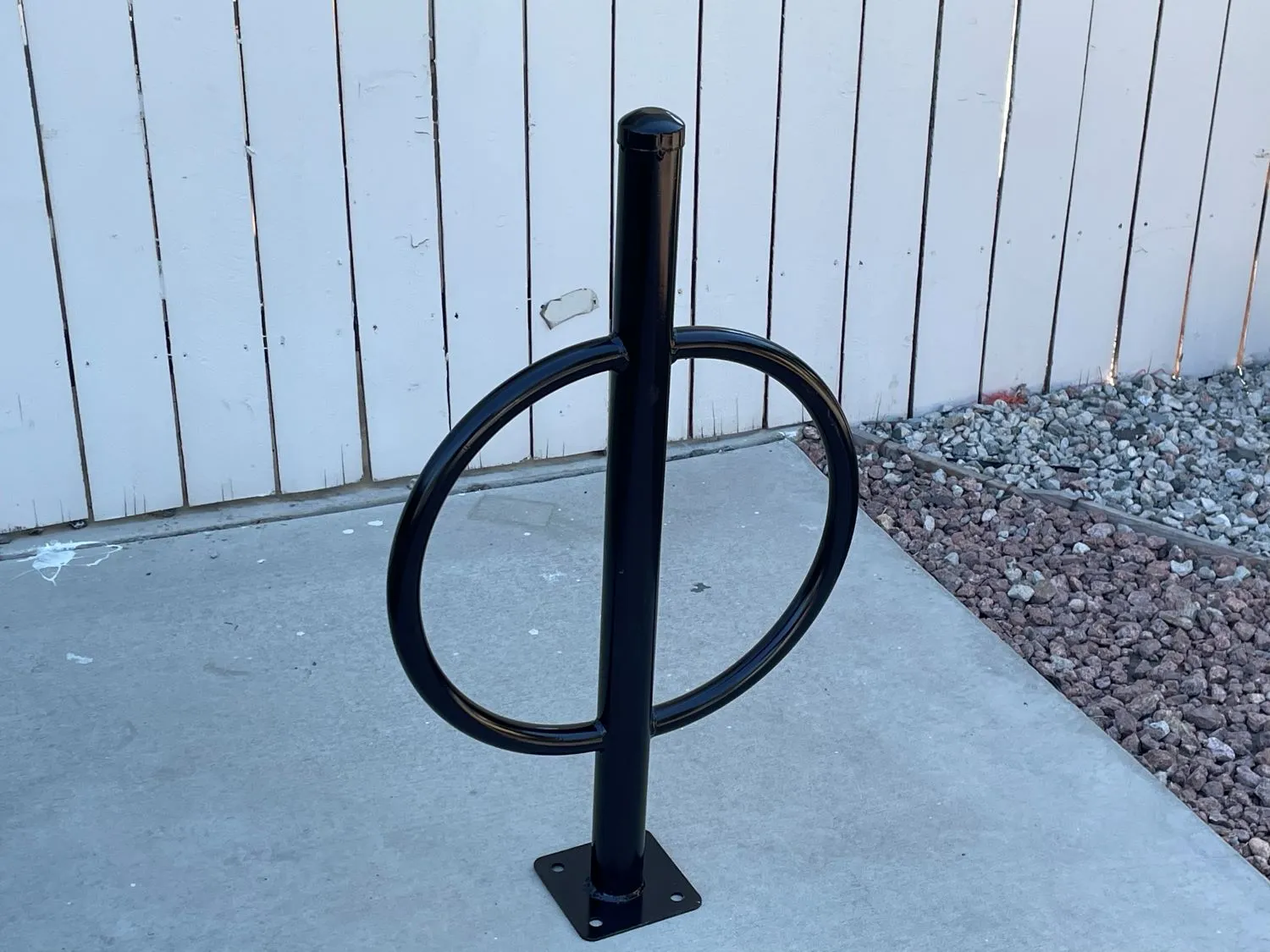Commercial Post and Ring Bike Rack - Surface Mount (2 Bike Capacity)