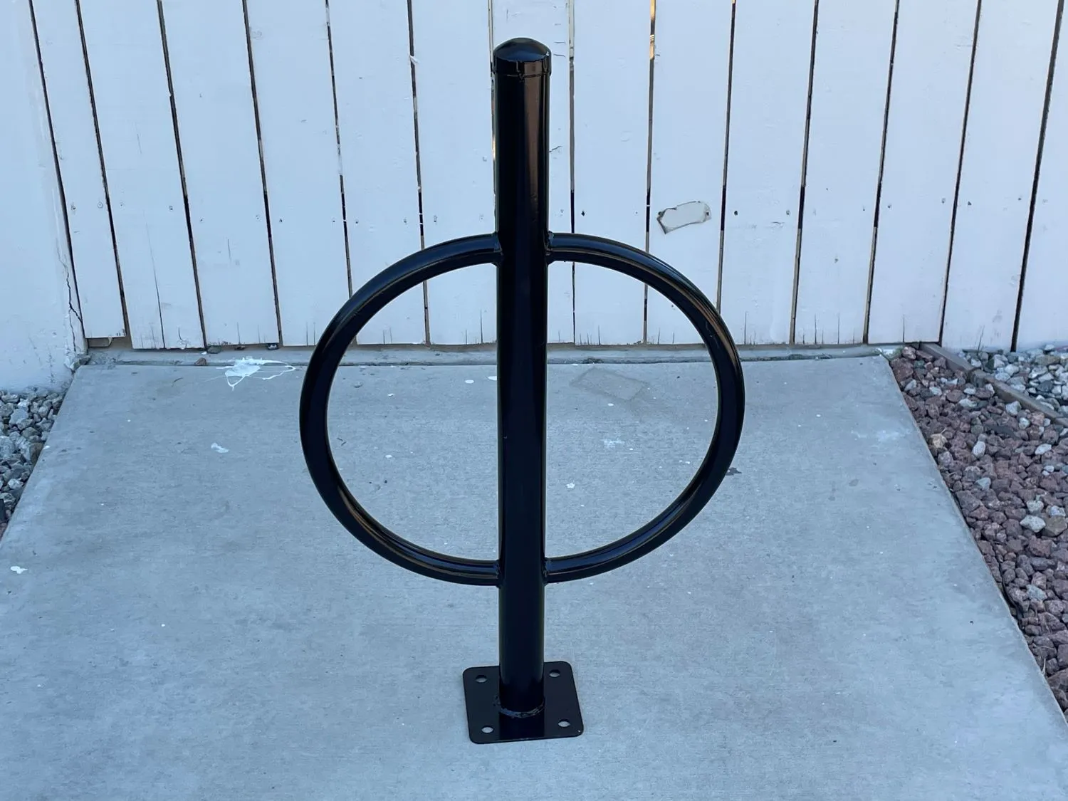 Commercial Post and Ring Bike Rack - Surface Mount (2 Bike Capacity)