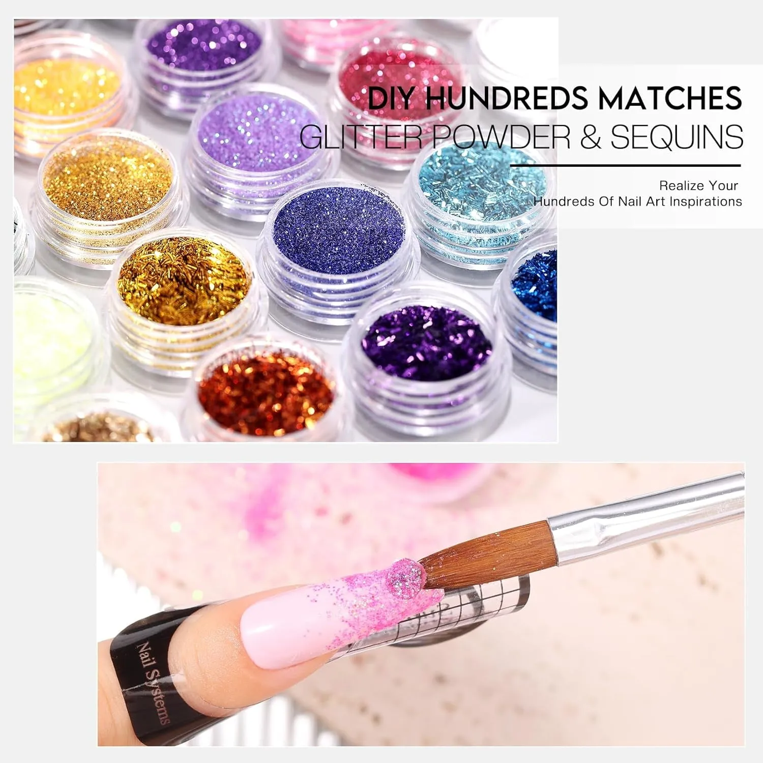 Complete Beginner Acrylic Nail Kit with UV Lamp, Nail Drill & Essential Accessories