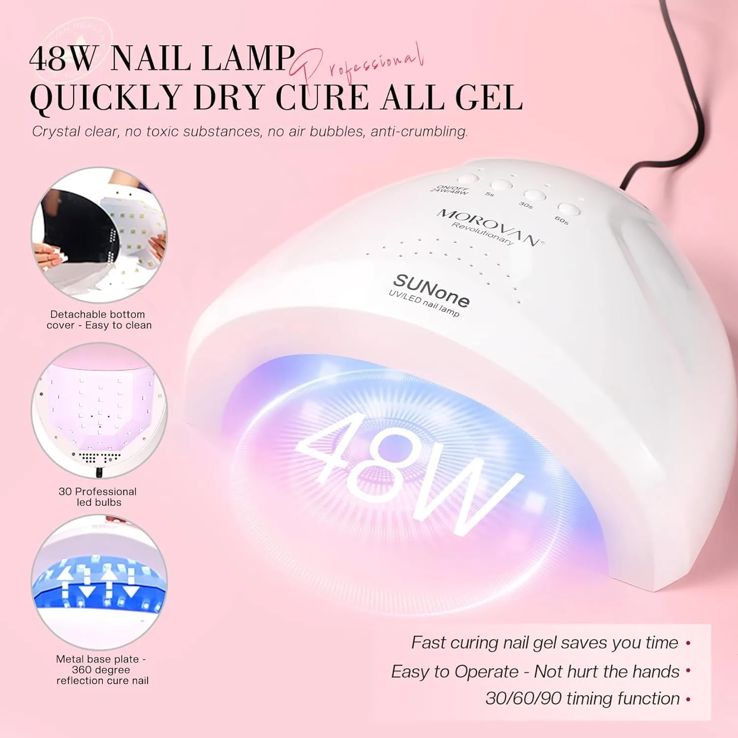 Complete Beginner Acrylic Nail Kit with UV Lamp, Nail Drill & Essential Accessories