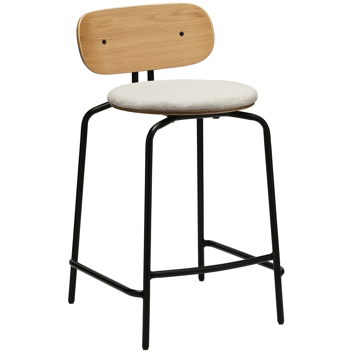 Curious Counter Stool with Teddy Cushion