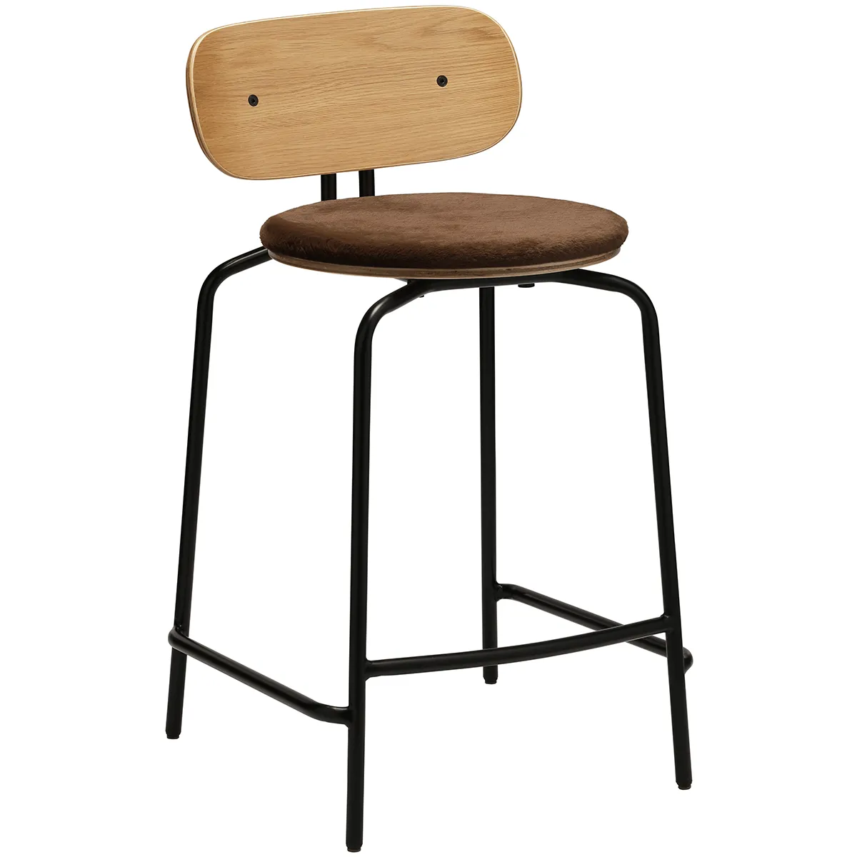 Curious Counter Stool with Teddy Cushion