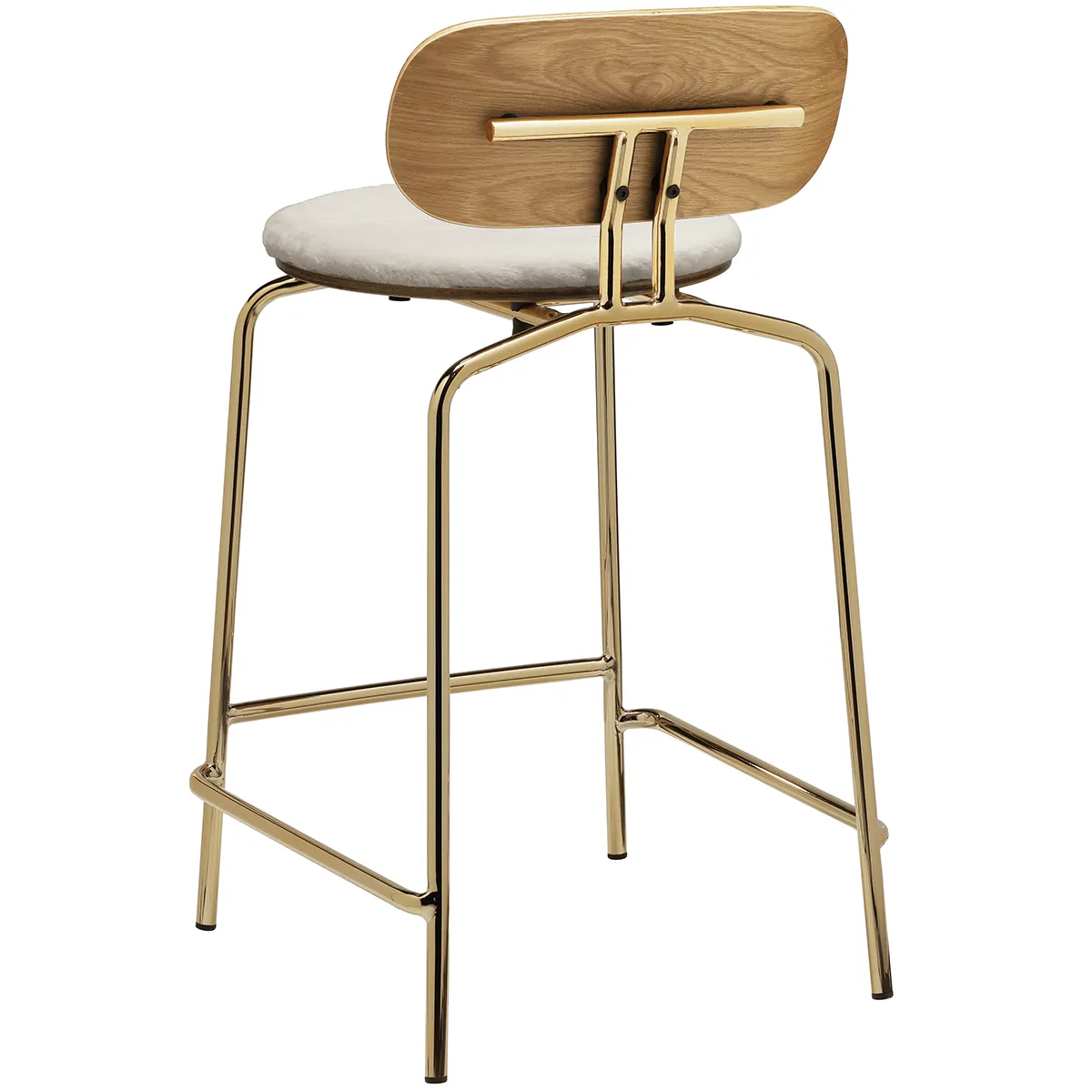 Curious Counter Stool with Teddy Cushion