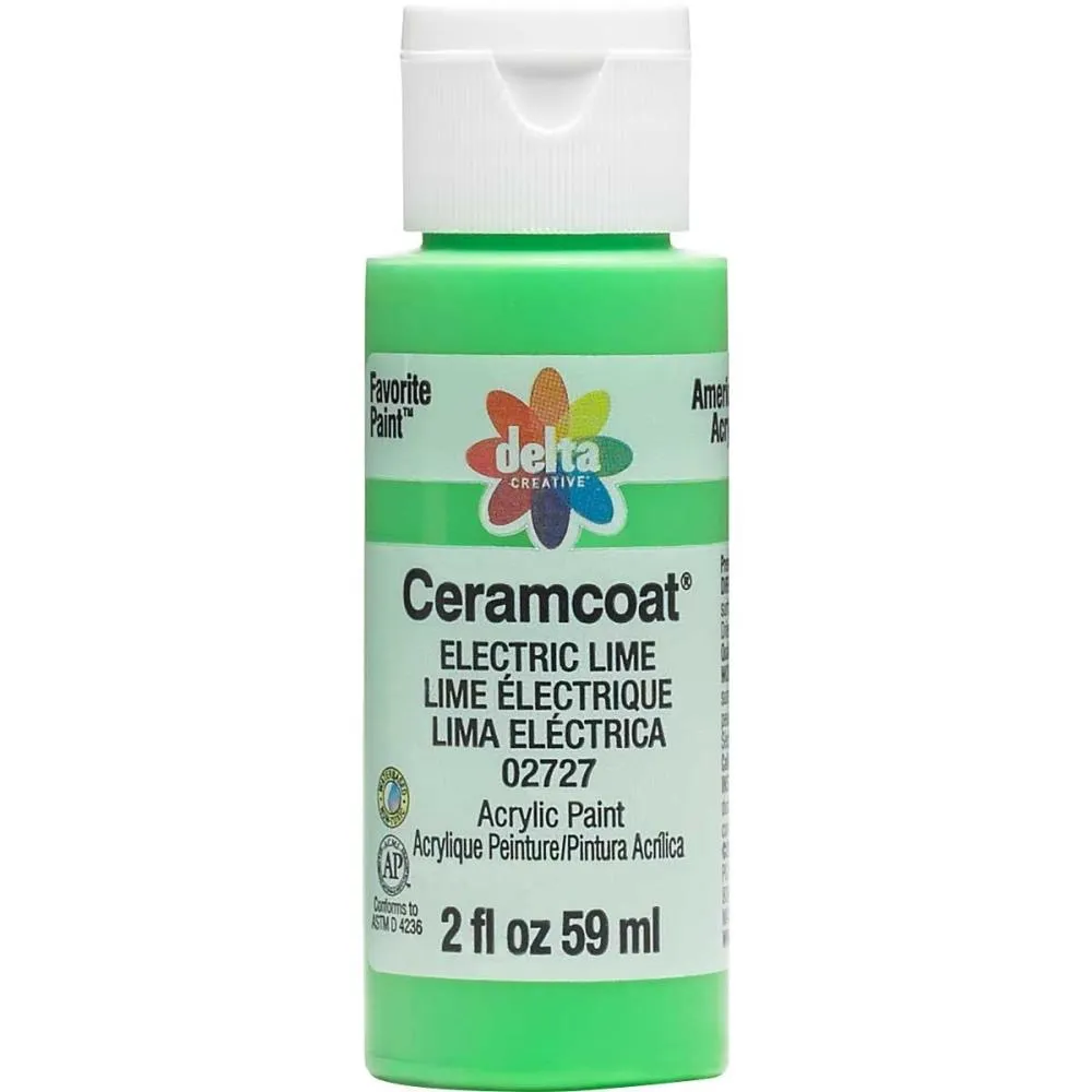Delta Ceramcoat Acrylic Paint 2oz - Electric Lime*