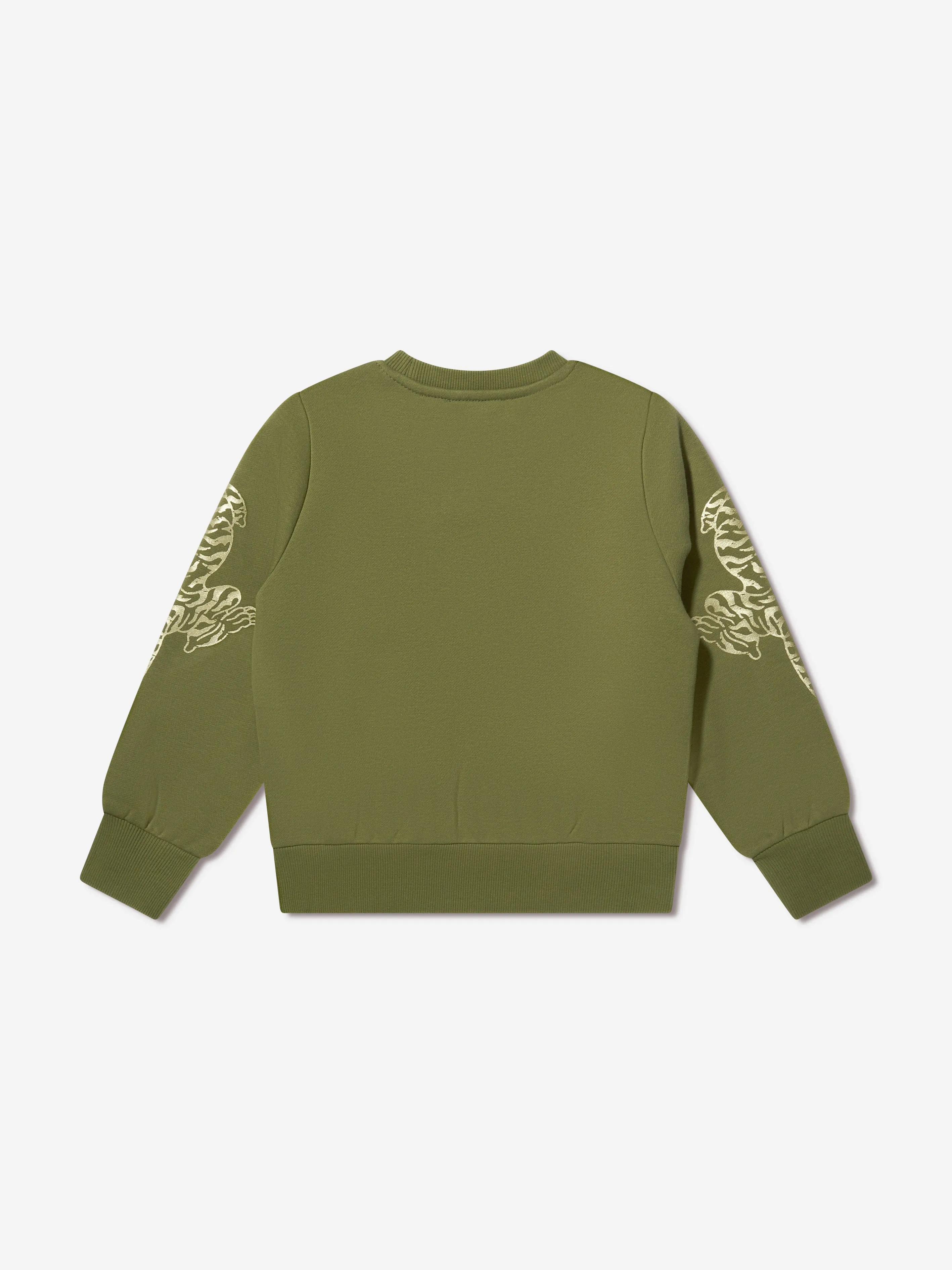 ED Hardy Boys Tiger Sweatshirt in Green