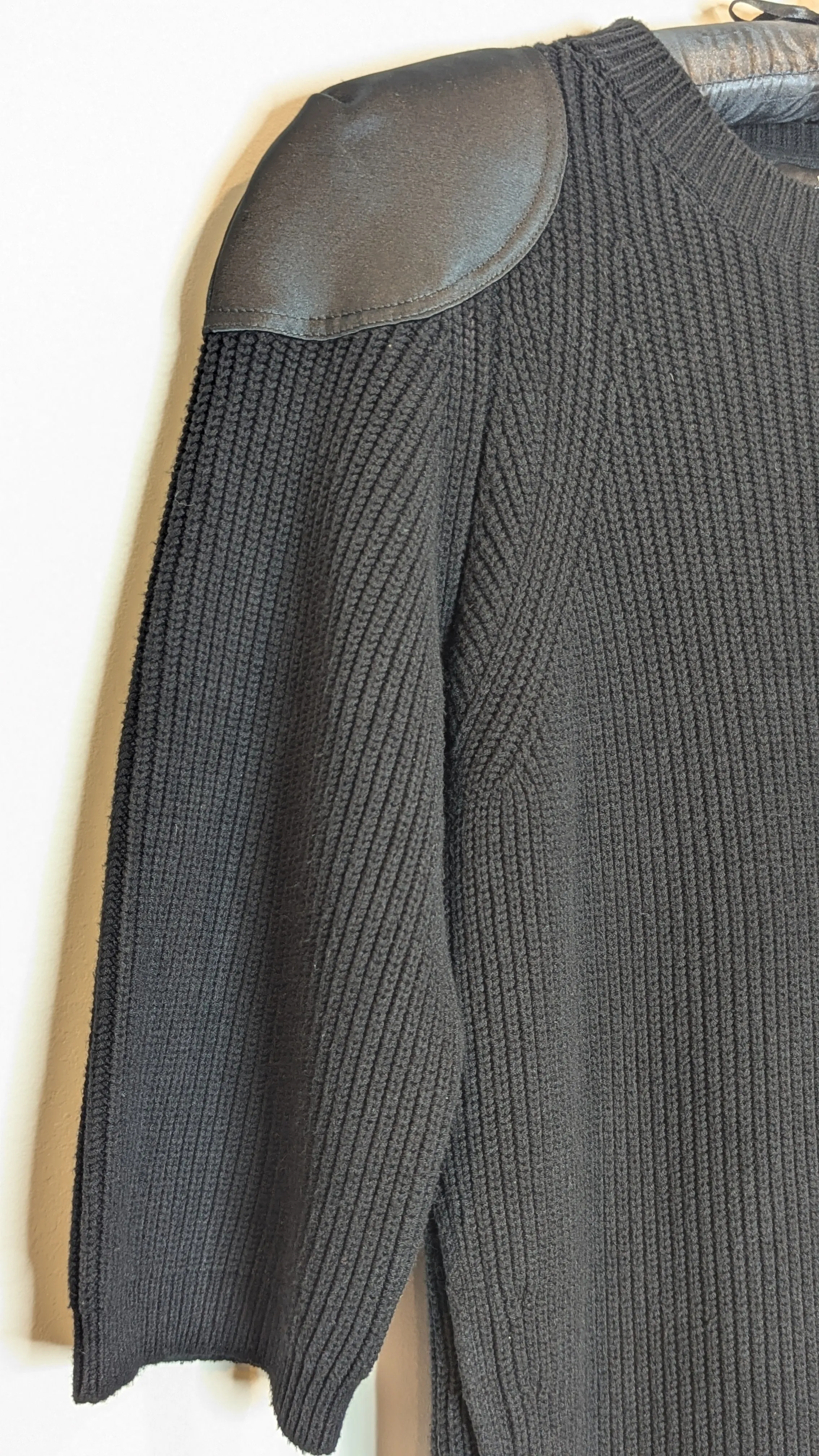 Elisabetta Franchi Black Sweater Knit Dress