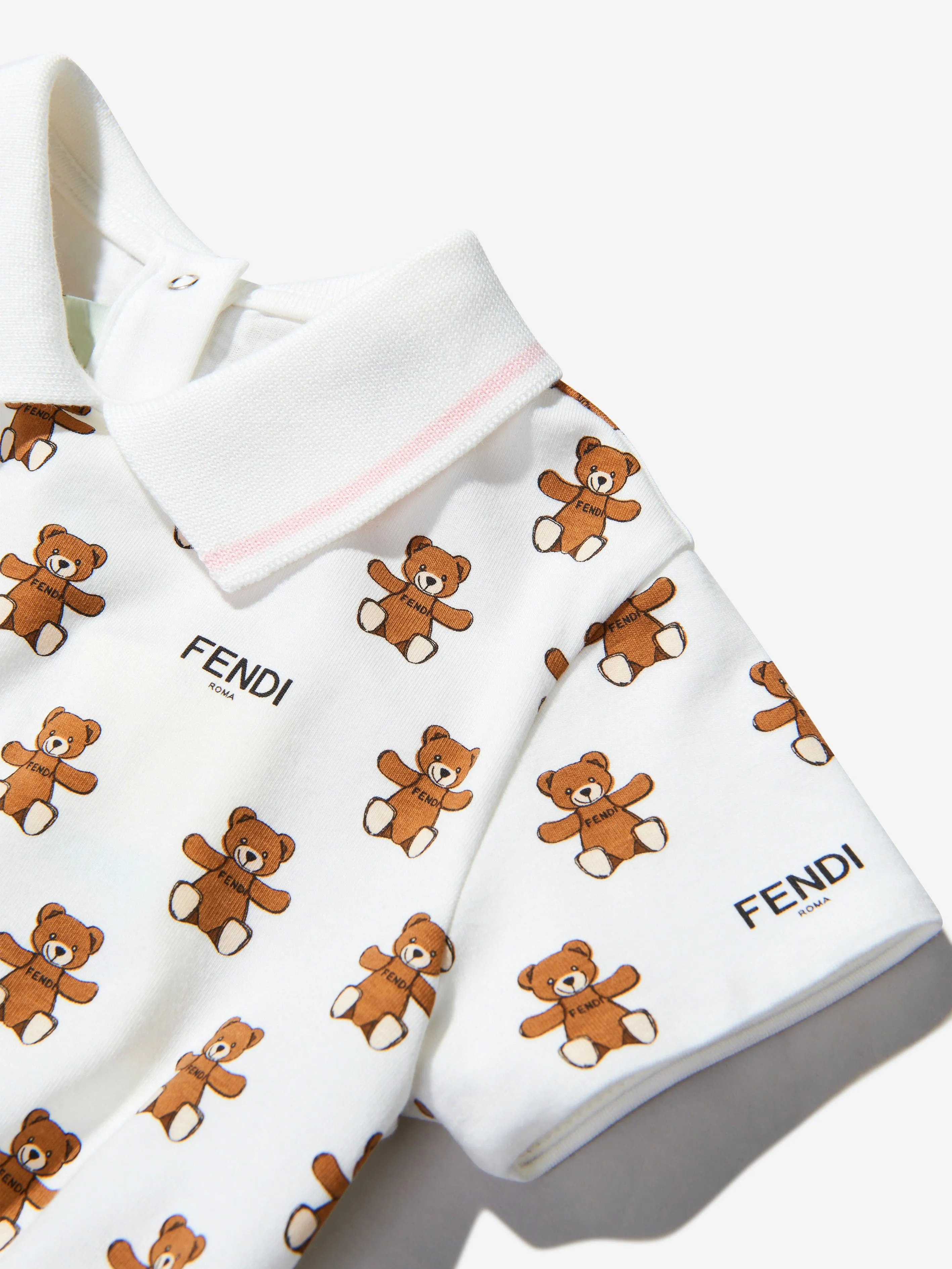 Fendi Baby Girls Cotton Teddy Bear Dress