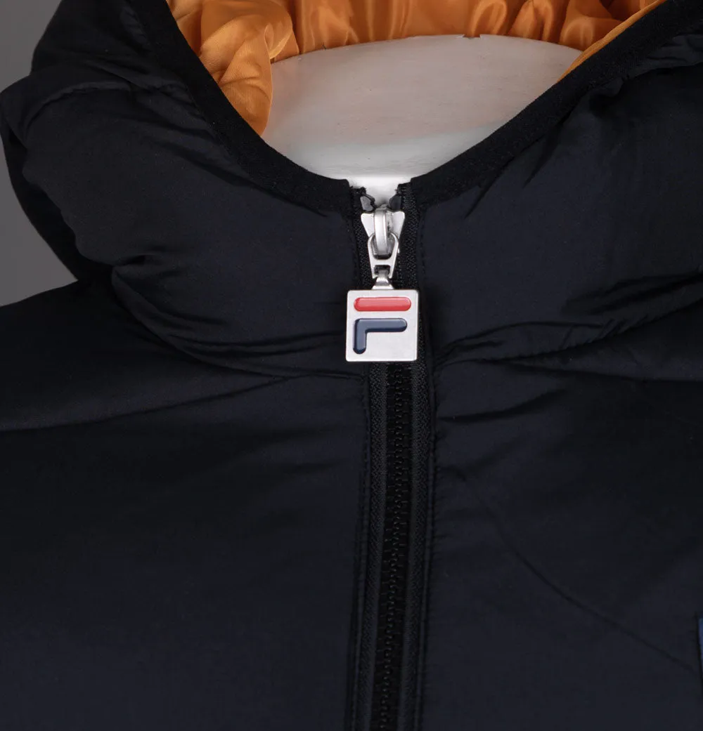 Fila Vintage Harry Padded Puffer Jacket Black/Yam