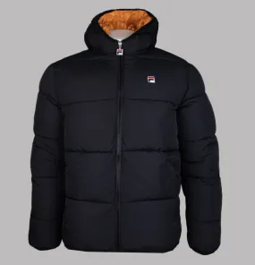 Fila Vintage Harry Padded Puffer Jacket Black/Yam