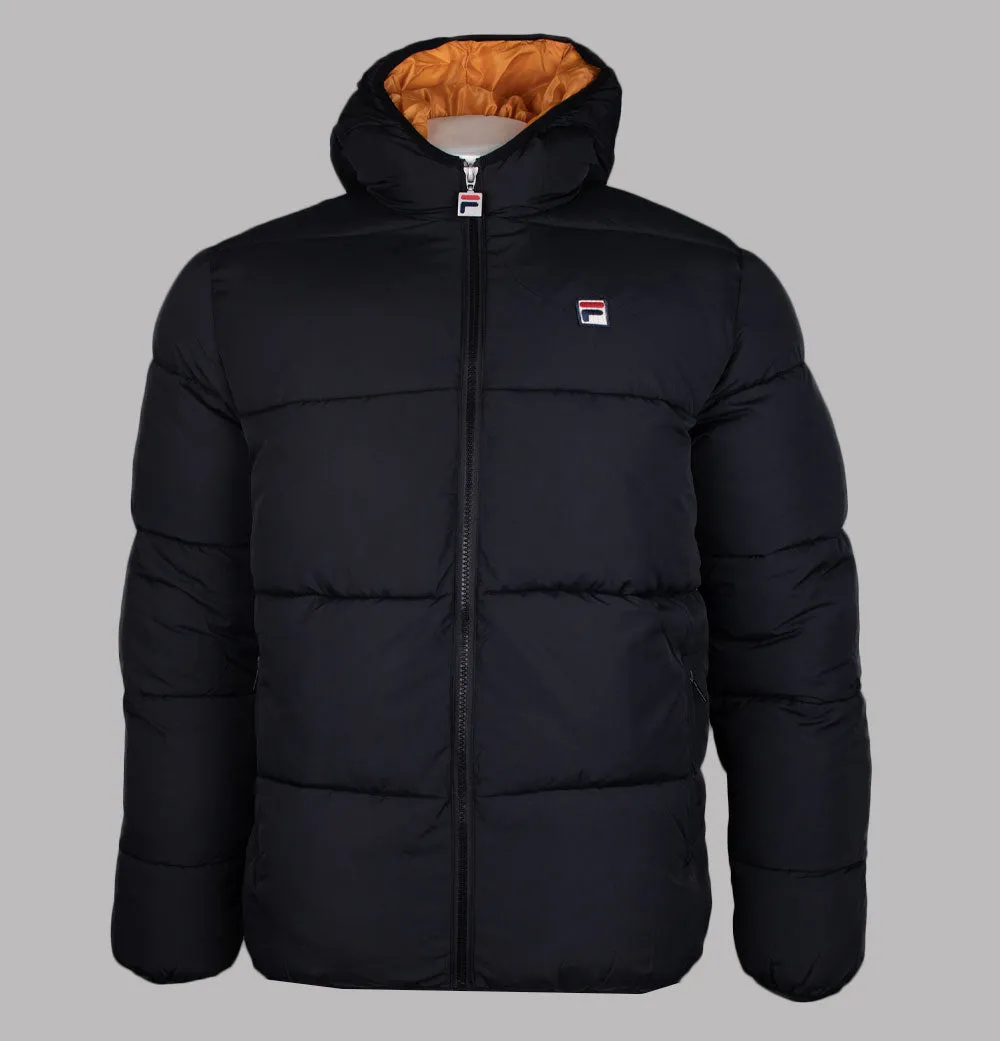 Fila Vintage Harry Padded Puffer Jacket Black/Yam