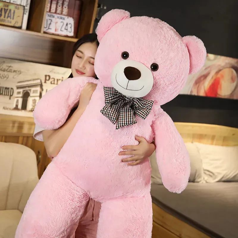 Giant Plush Teddy Bear: Soft, Cuddly, and Available in 3 Colors!