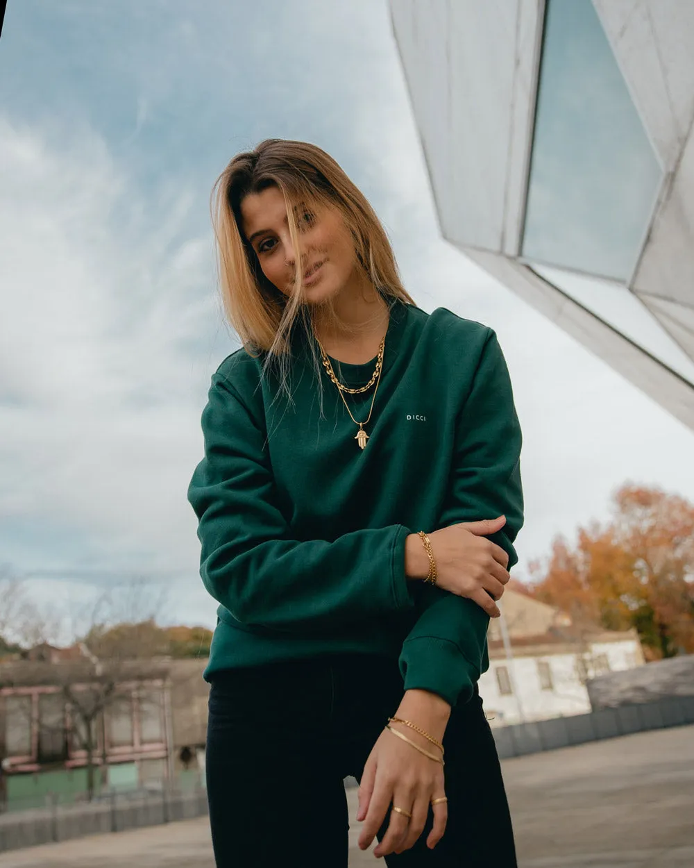 Green Logo Sweatshirt