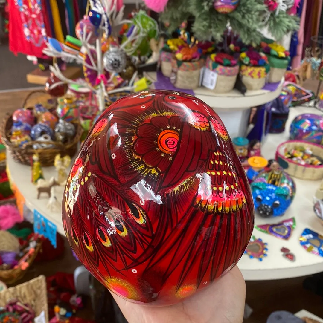 Hand Painted Skull Red