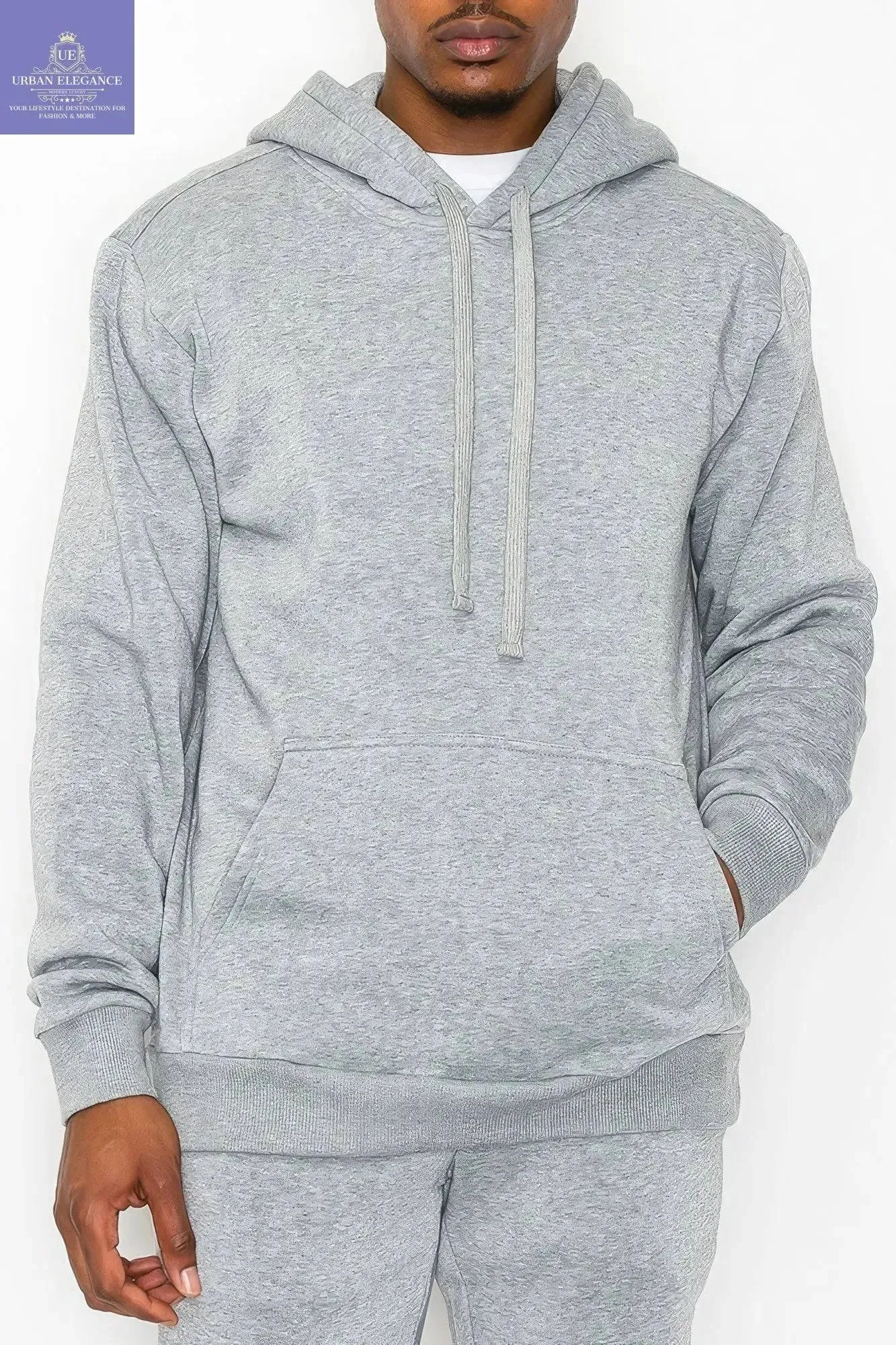Heather Grey Cozy Pullover Hoodie