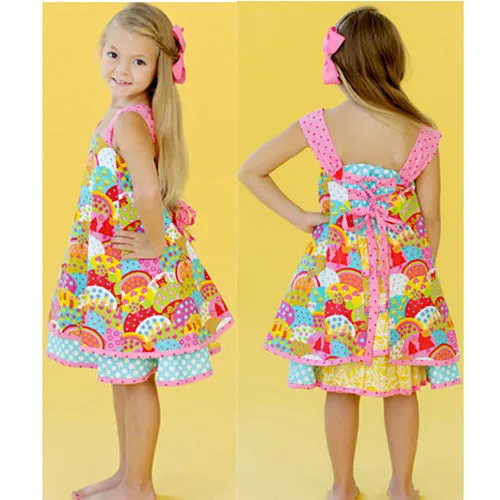 *Jelly the Pug* Corset Tie Back Dress III