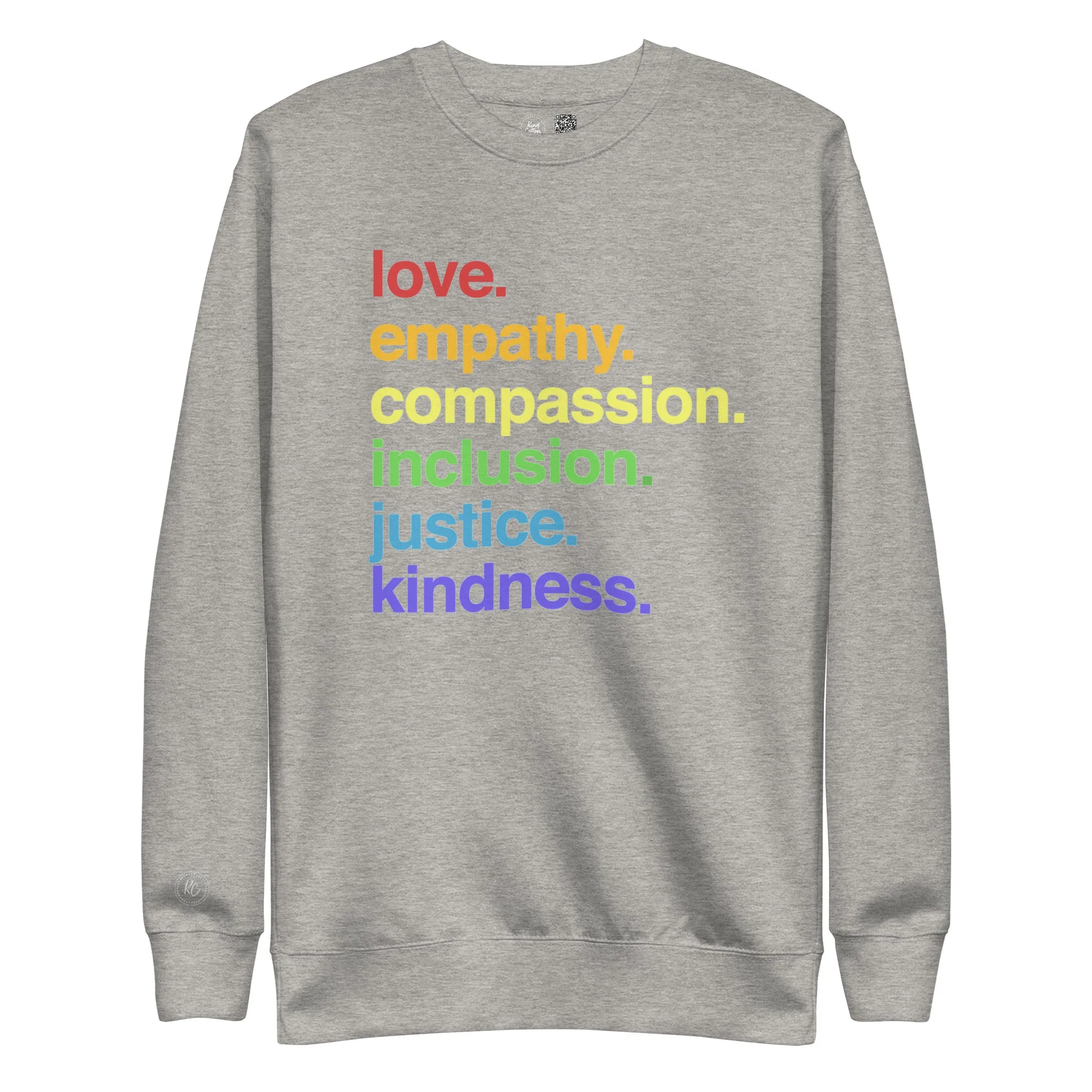 'Kindness Is' Pride Crewneck Sweatshirt