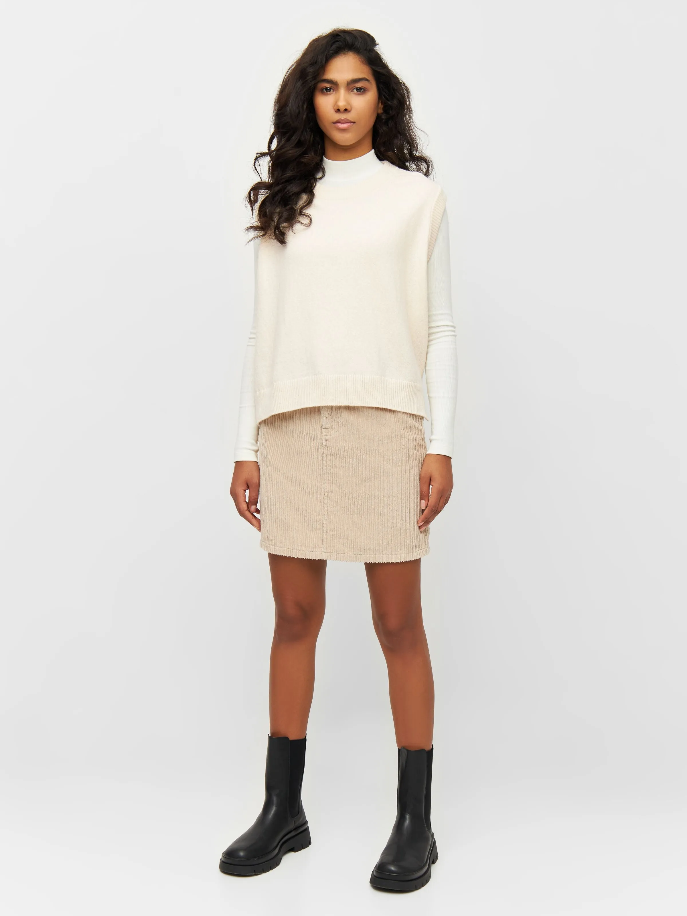 Knowledge Cotton Lambswool vest - RWS