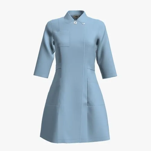<b>PRE ORDER</b> | Women's 3/4 Sleeve Coat Dress