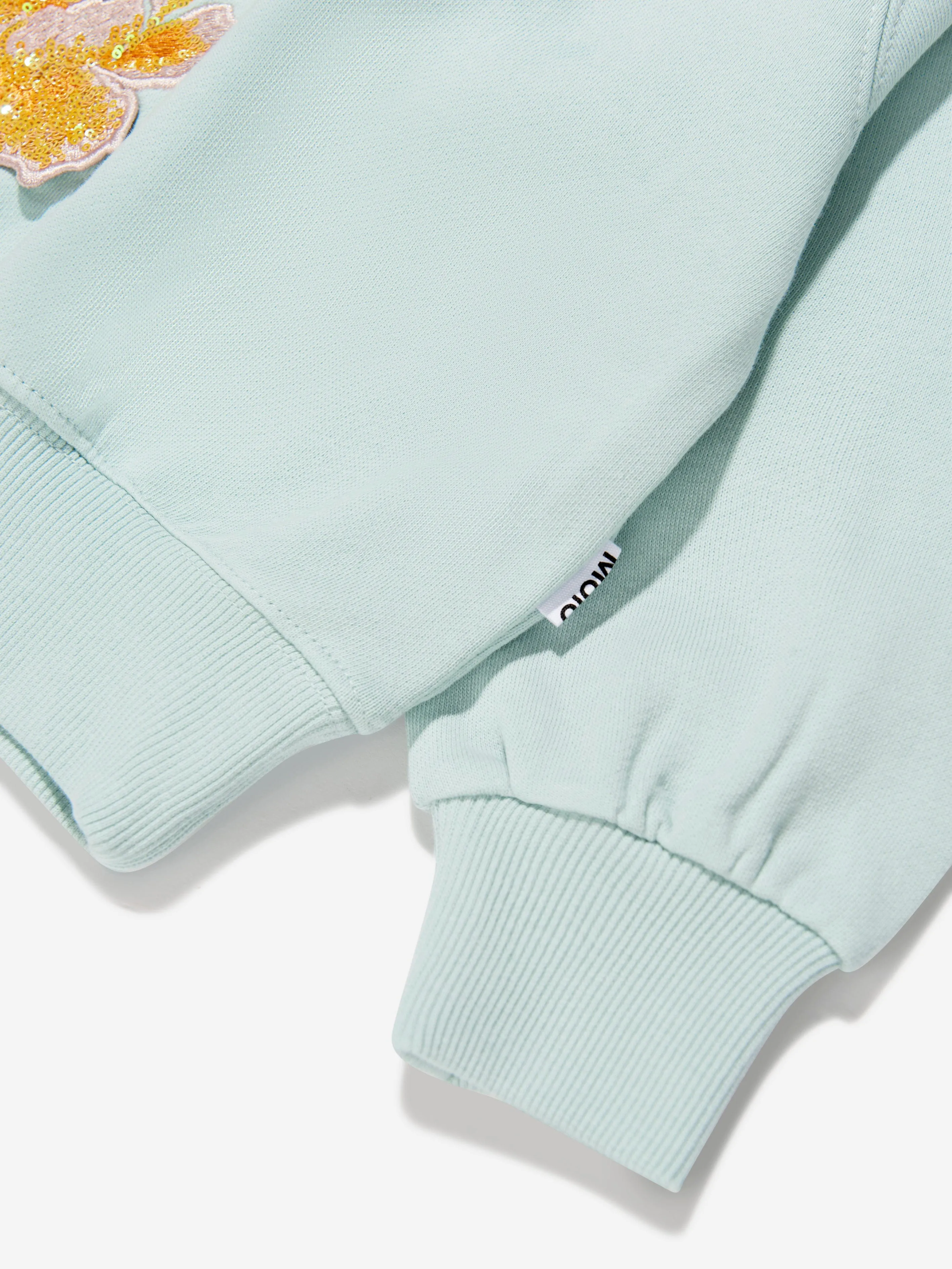 Molo Girls Organic Cotton Marge Sweatshirt In Blue