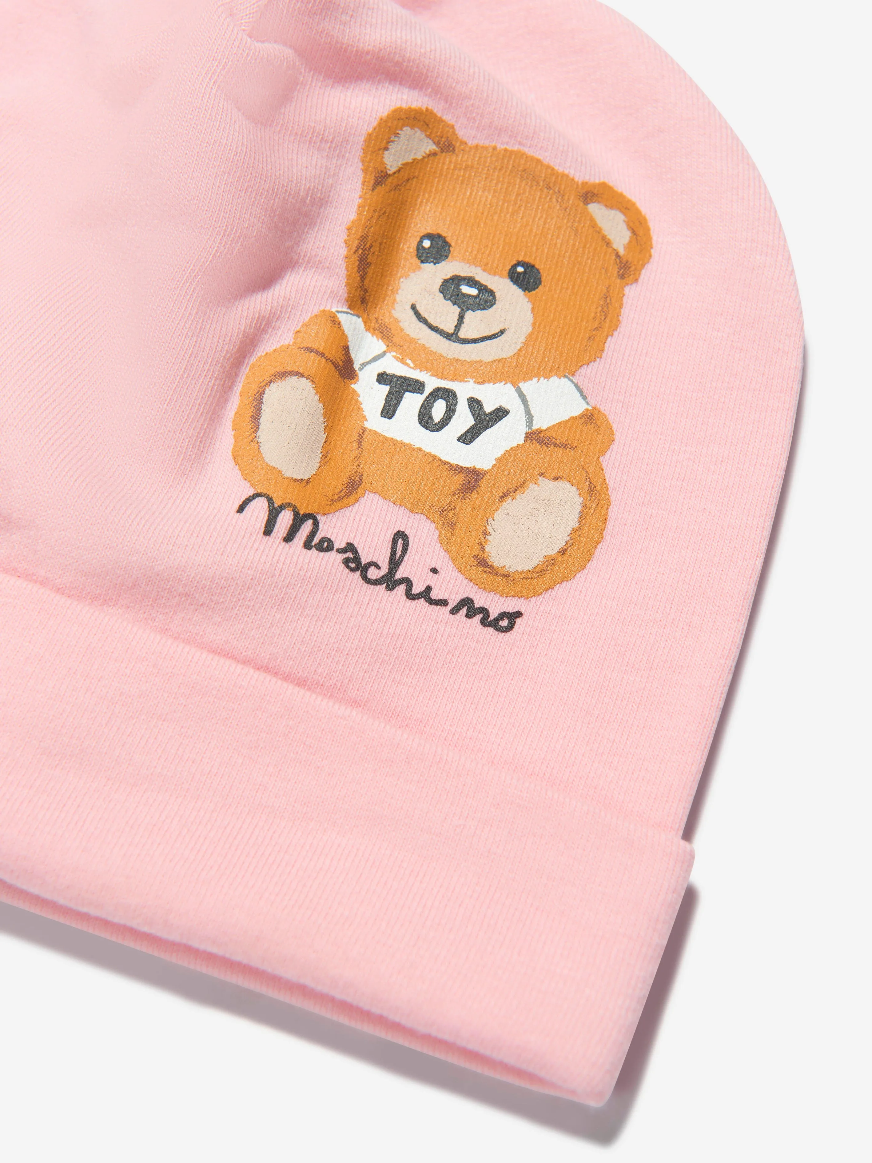 Moschino Baby Girls Teddy Bear Logo Hat