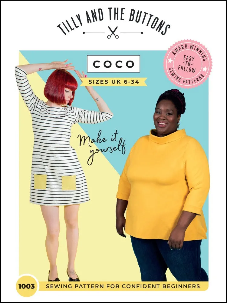 (New!) Coco Top   Dress Pattern - Sizes US 2 - 30