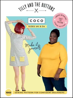 (New!) Coco Top   Dress Pattern - Sizes US 2 - 30