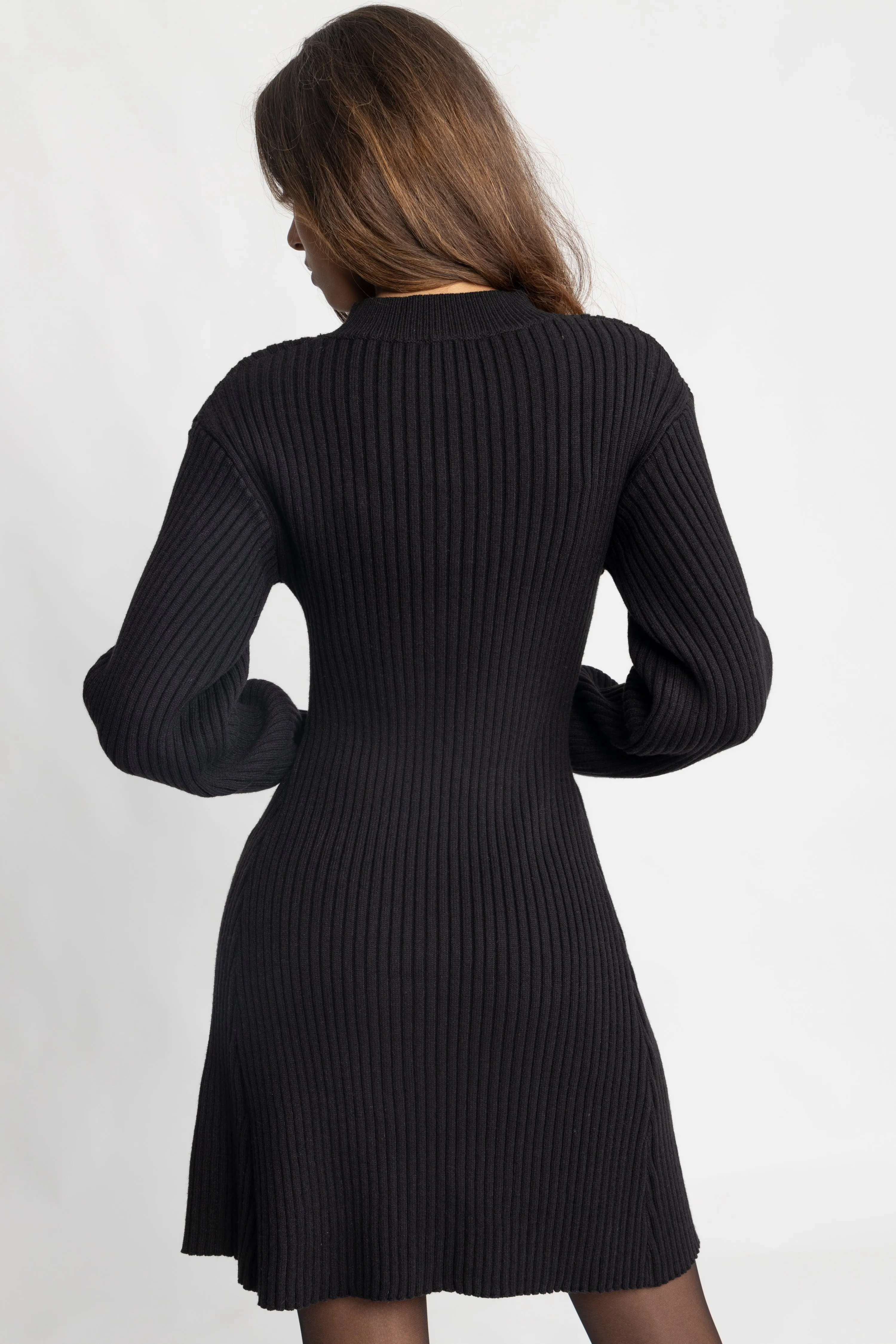 Norfrid Knit Dress - Black