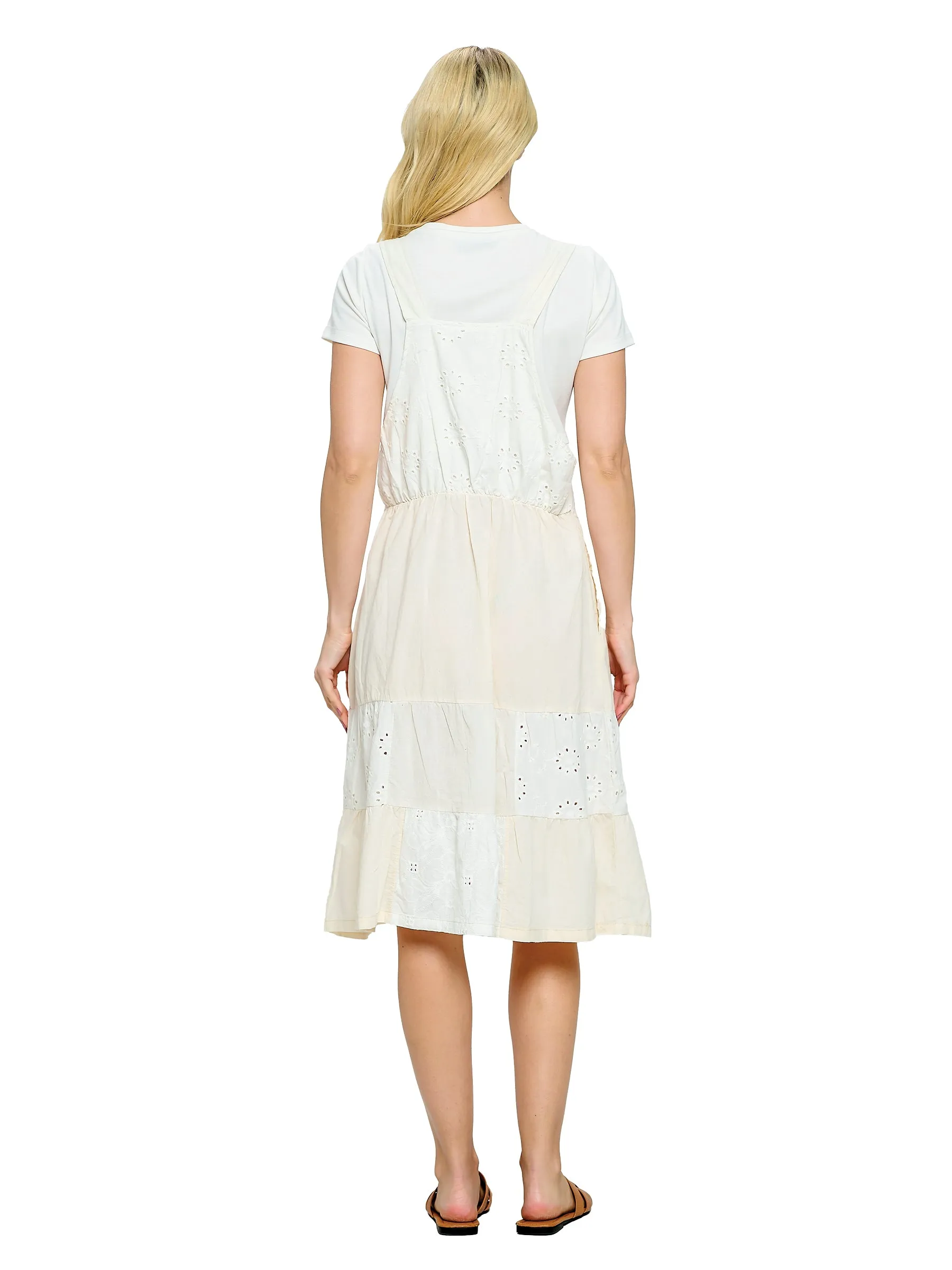 Overall Ruffled Dress