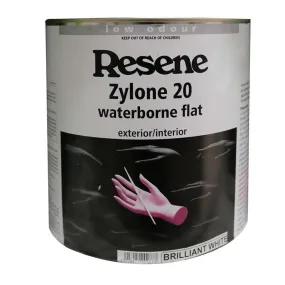 Resene Zylone Flat Acrylic White 4L