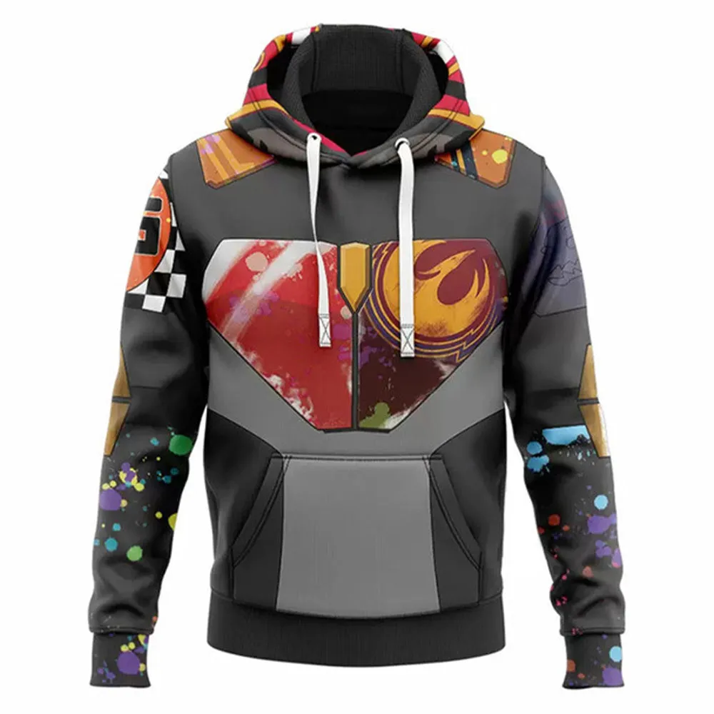 Sabine Wren Cosplay Hoodie 3D Printed Hooded Sweatshirt Men Women Casual Streetwear Pullover