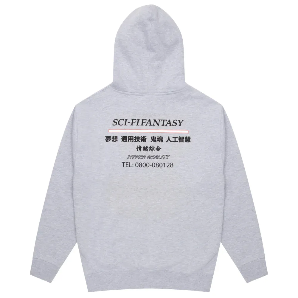 SCI-FI FANTASY INDUSTRIAL HOOD // HEATHER GREY