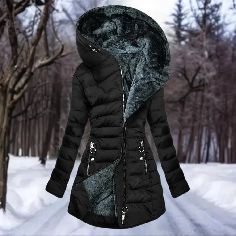 SENNA™ | ELEGANT WOMEN'S COAT WITH VEGAN FUR