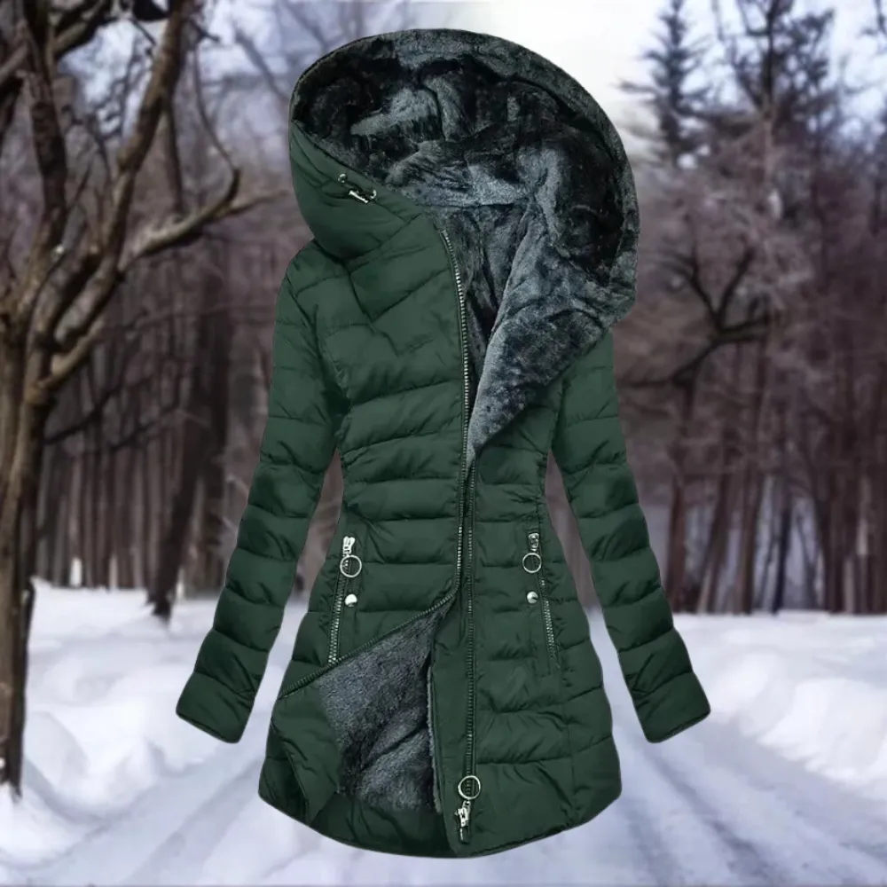 SENNA™ | ELEGANT WOMEN'S COAT WITH VEGAN FUR