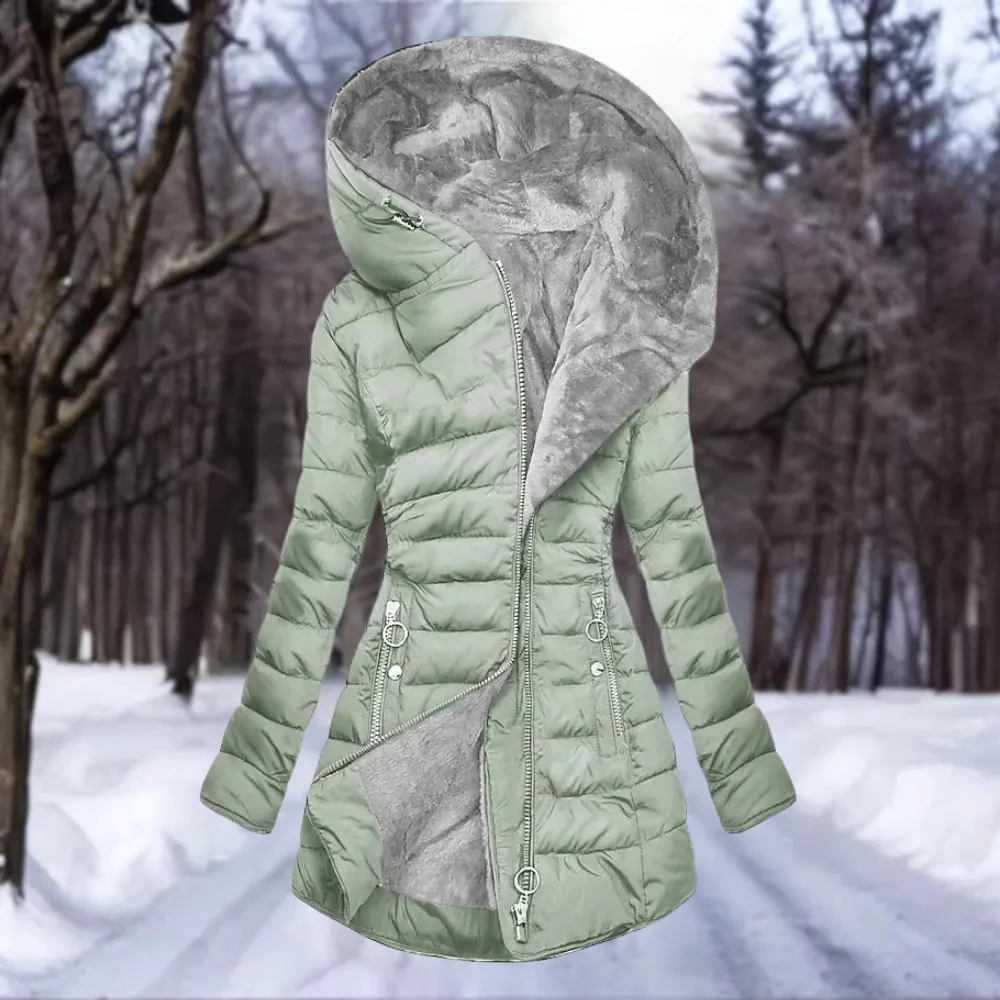 SENNA™ | ELEGANT WOMEN'S COAT WITH VEGAN FUR