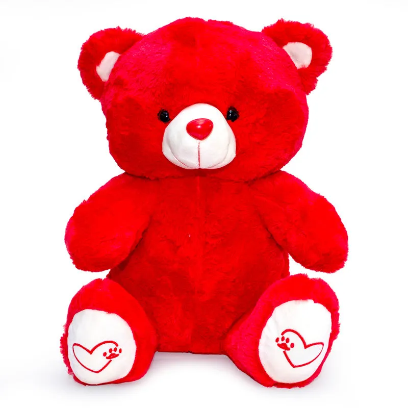Soft Red Plush Teddy Bear - 50cm