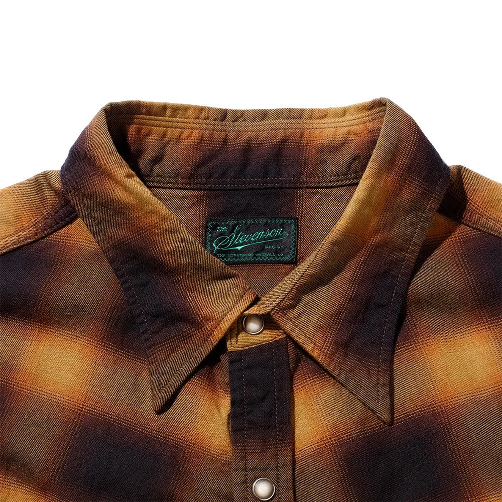 Stevenson Overall Cody Western Shirt Camel x Black